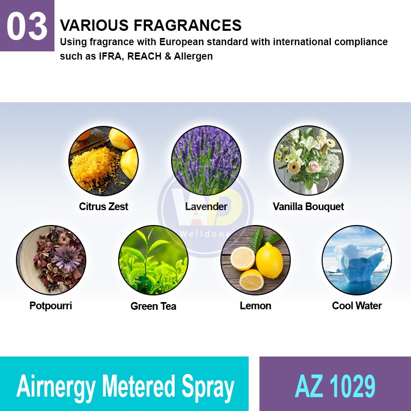 AZ 1029 Airnergy Metered Spray | Fragrance Solution MY | Welldone