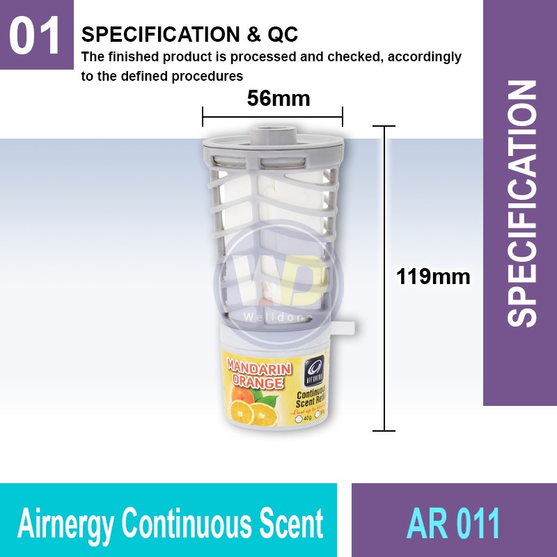 AR 011 Airnergy Continuous Scent | Fragrance Solution MY | Welldone
