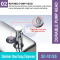 SD-181/SS Stainless Steel Soap Dispenser | Welldone