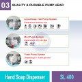 SL 400 Hand Soap Dispenser | Quality Washroom Dispenser MY | Welldone