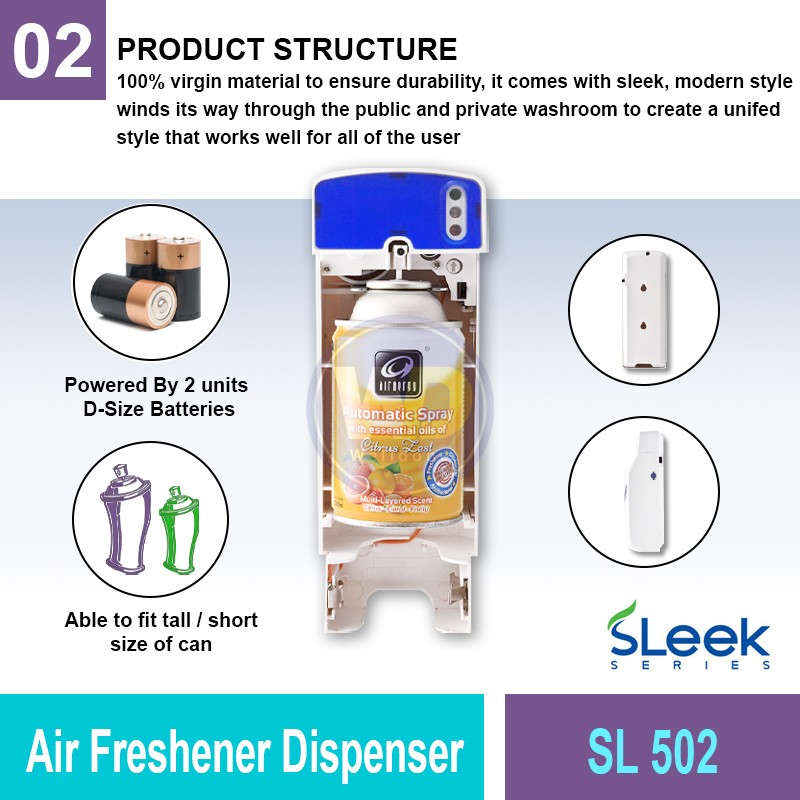 SL 502 Air Freshener Dispenser | Quality Aerosol Dispenser MY | Welldone