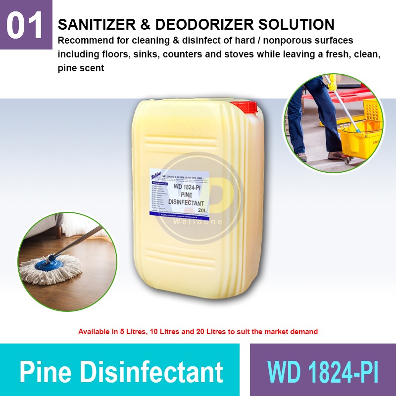WD 1824-PI Pine Disinfectant | Quality Detergent MY | Welldone