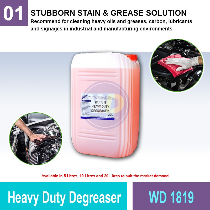 WD 1819 Heavy Duty Degreaser | Quality Cleaning Chemical MY | Welldone