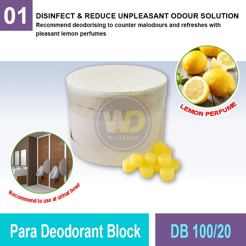 DB 100/20 Para Deodorant Block | Urinal Hygiene MY | Welldone