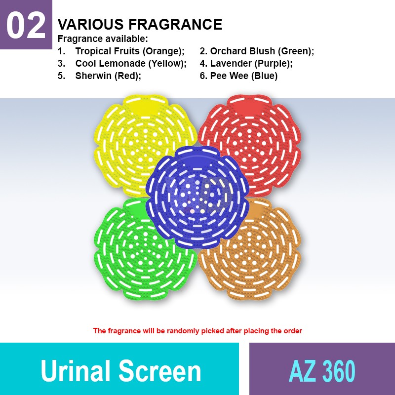 AZ 360 Urinal Screen | Urinal Hygiene Malaysia | Welldone