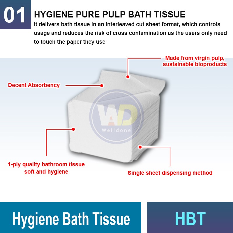 HBT Hygiene Bath Tissue | Quality Paper Towel Tissue MY | Welldone