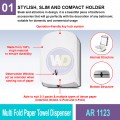 AR 1123 Multi Fold Paper Towel Dispenser | Washroom Accessories MY | Welldone AR 1123 Multi Fold Paper Towel Dispenser | Washroom Accessories MY | Welldone