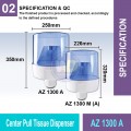 AZ 1300 A Center Pull Tissue Dispenser | Washroom Dispenser MY | Welldone
