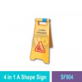 SF904 4 in 1 A Shape Sign | Quality Floor Safety Equipment MY | Welldone