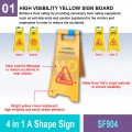 SF904 4 in 1 A Shape Sign | Quality Floor Safety Equipment MY | Welldone