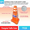 TTC28 Triangular Traffic Cone | Quality Safety Cone MY | Welldone
