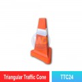 TTC24 Triangular Traffic Cone 24" | Quality Safety Cone MY | Welldone