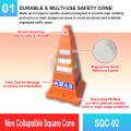 SQC-002 Non Collapsible Square Cone 30" | Quality Safety Cone MY | Welldone