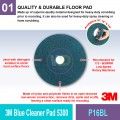 P16BL 3M™ Blue Cleaner Pad 5300 | Quality Floor Pad MY | Welldone