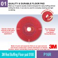 P16R 3M™ Red Buffing Floor Pad 5100 | Quality Floor Pad MY | Welldone