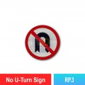 RP.3 No U-Turn Sign | Quality JKR Signboard Malaysia | Welldone