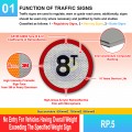 RP.5 Prohibitory Sign For Vehicle Exceeding Weight Shown | Welldone