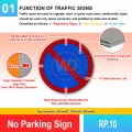 RP.10 No Parking Sign | Quality JKR Signboard Malayisa | Welldone