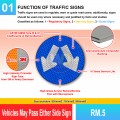 RM.5 Vehicles May Pass Either Side | Permanent Road Sign | Welldone
