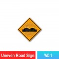 WD.1 Uneven Road Sign | Quality JKR Signboard Malaysia | Welldone