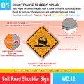 WD.12 Soft Road Shoulder Sign | Quality JKR Signboard MY | Welldone