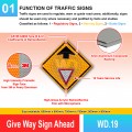 WD.19 Give Way Sign Ahead | Quality JKR Signboard Malaysia | Welldone
