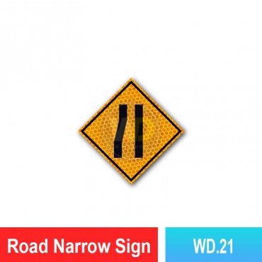 Road Narrow Sign