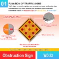 WD.23 Obstruction Sign | Quality JKR Signboard Malaysia | Welldone