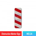 WD.24 Obstruction Marker Sign | Quality JKR Signboard MY | Welldone