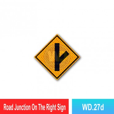 Road Junction On The Right Sign