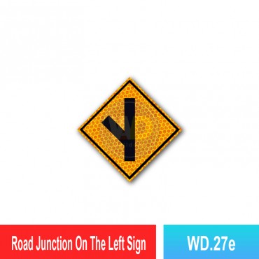 Road Junction On The Left Sign