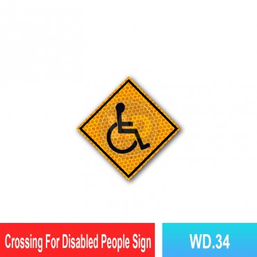 Crossing For Disabled People Sign