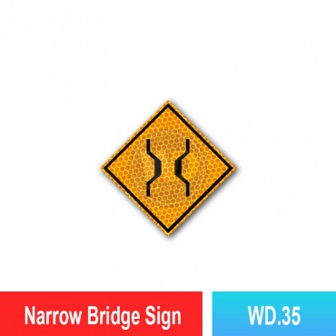 Narrow Bridge Sign