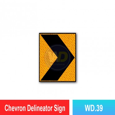 Chevron Delineator Sign