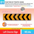 WD.44 Left / Right Chevron Sign | Quality JKR Signboard MY | Welldone