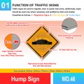 WD.46 Hump Sign | Quality JKR Signboard Malaysia | Welldone