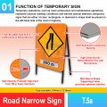 T.5 Road Narrow Sign | Quality JKR Signboard Malaysia | Welldone