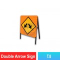 T.8 Double Arrow Sign | Quality JKR Signboard Malaysia | Welldone