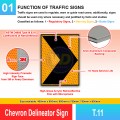 T.11 Chevron Delineator Sign | Quality JKR Signboard MY | Welldone
