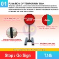T.14b Stop / Go Sign | Traffic Control Pedal Malaysia | Welldone