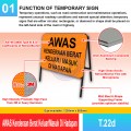 T.22d Awas Kenderaan Berat Keluar / Masuk Di Hadapan Sign - Welldone