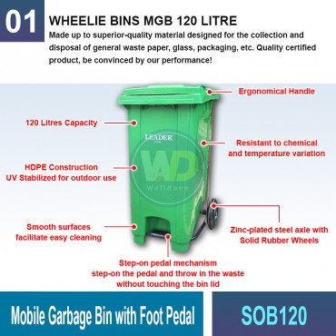 Mobile Garbage Bin with...