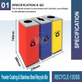 RECYCLE-135 Power Coating & S.S. Recycle Bin | Eco-Friendly Waste Solutions | Welldone