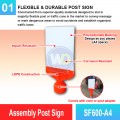 SF600-A4 Assembly Post Sign | Quality Cone Accessories MY | Welldone