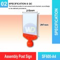 SF600-A4 Assembly Post Sign | Quality Cone Accessories MY | Welldone