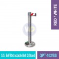 QPT-102/SS S.S. Self Retractable Belt Q Stand | Welldone
