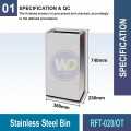 RFT-020/OT Stainless Steel Bin | Quality Waste Bins MY | Welldone