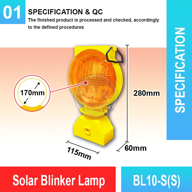 BL10-S(S) Solar Blinker Lamp | Quality Warning Lamp MY | Welldone