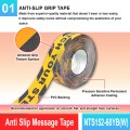 NTS152-60YB(W) Anti Slip Message Tape: Prevent Slips & Deliver Message