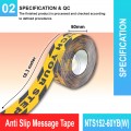 NTS152-60YB(W) Anti Slip Message Tape: Prevent Slips & Deliver Message